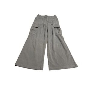 Cider Woman's Sz Large Gray Cargo Pants 29 X 30 High Rise